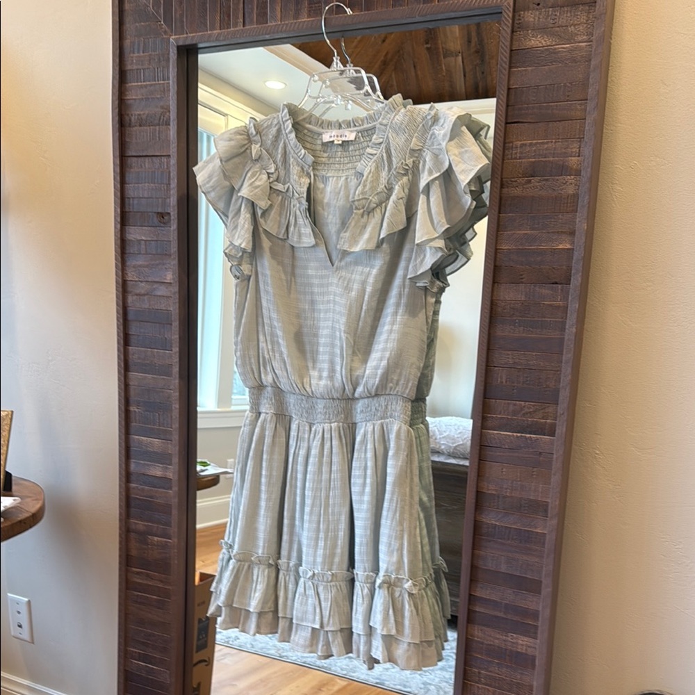 Fun and flirty Light Blue ruffled dress